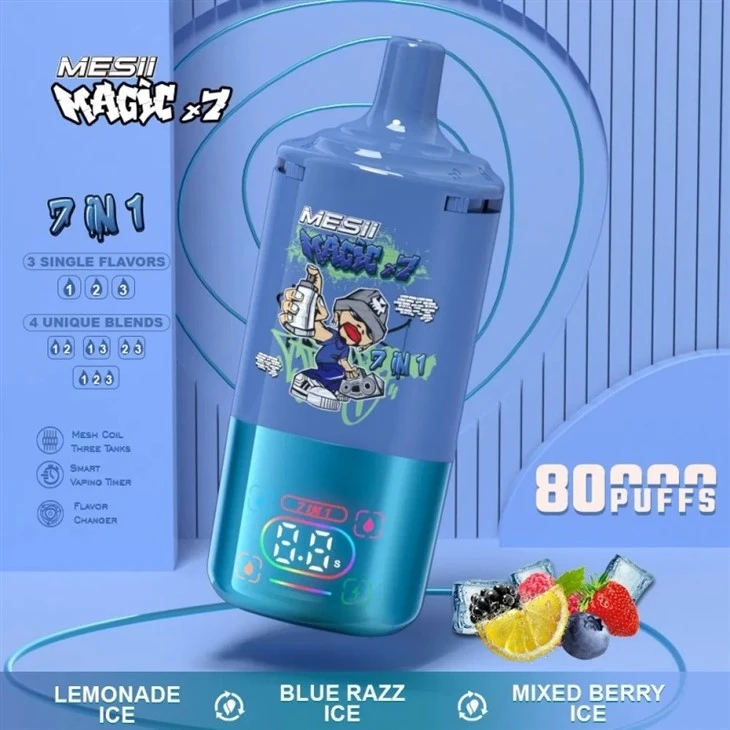 Lemonade Ice & Blue Razz Ice & Mixed Berry Ice